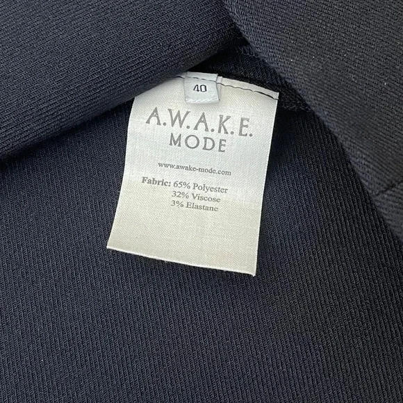 A.W.A.K.E. Mode Structured Shirt Black Size 40 - Picture 10 of 12